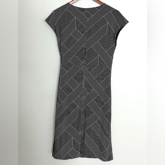 Ann Taylor Faux Wrap Tie Front Dress Sz M - Picture 4 of 5